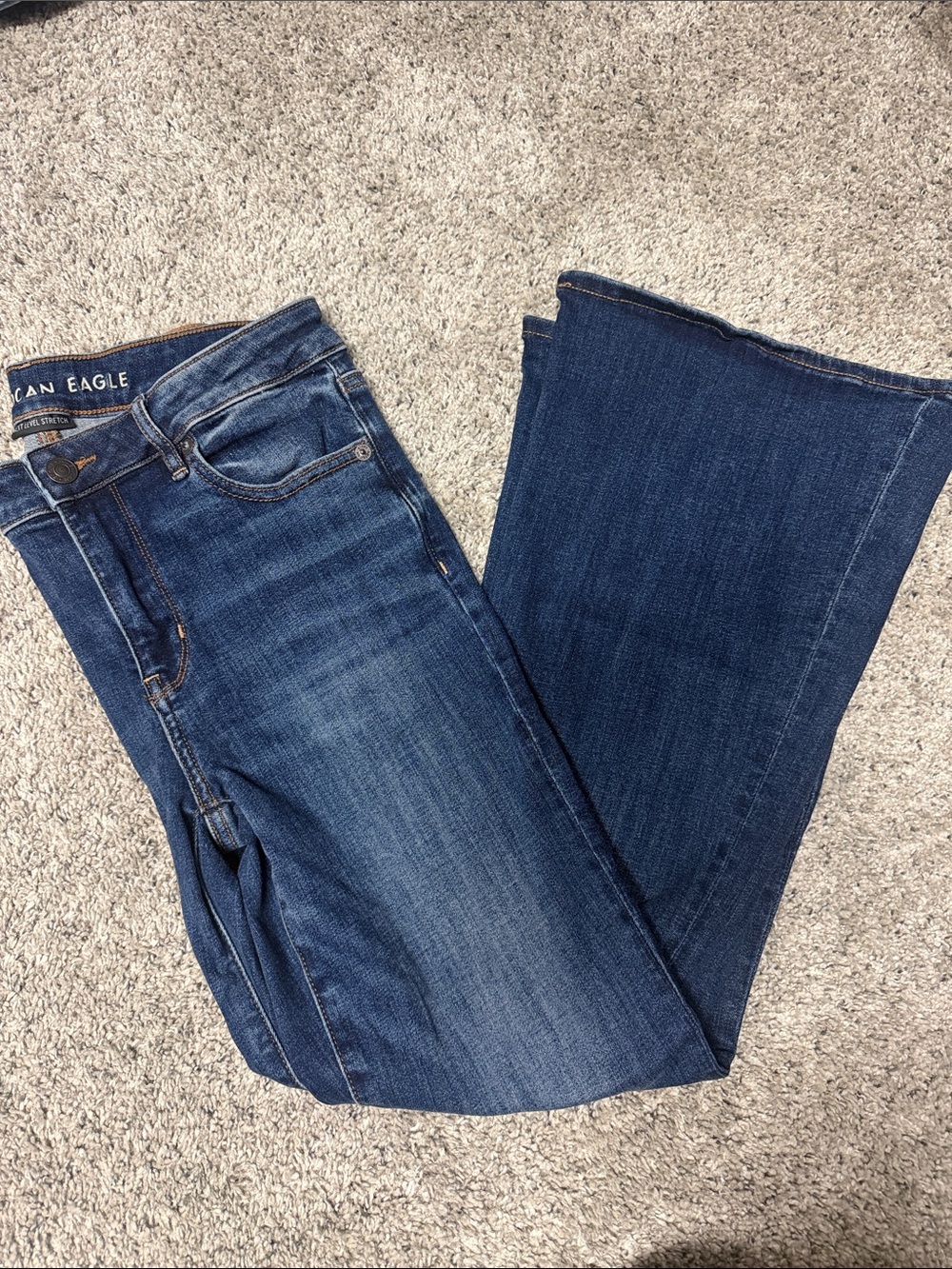 American Eagle Low Rise Flare Jeans